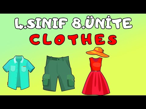 4.SINIF İNGİLİZCE 8.ÜNİTE KELİMELERİ VE KONU ANLATIMI | MY CLOTHES