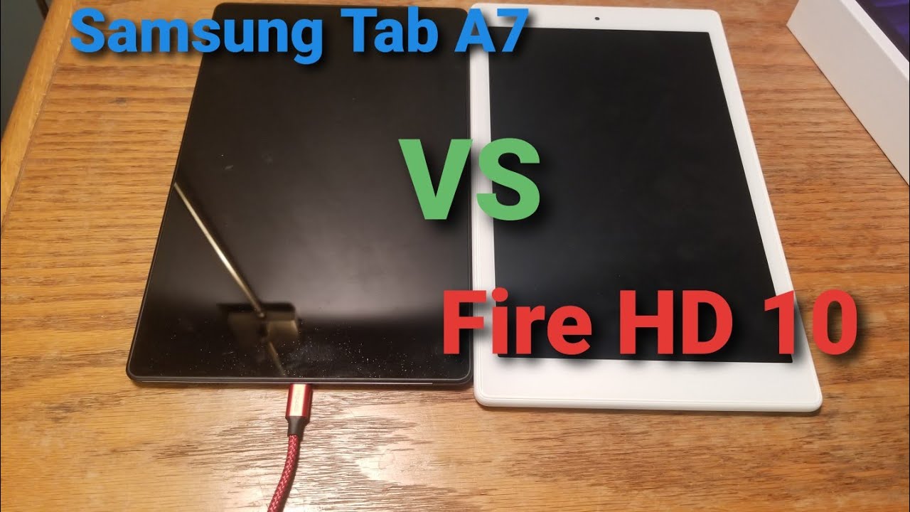 Samsung tab a7 vs 2019 amazon fire hd10 comparison and speed test