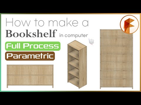 Fusion 360 | How to make a Bookshelf in computer | 3D Modeling | 책꽂이 모델링