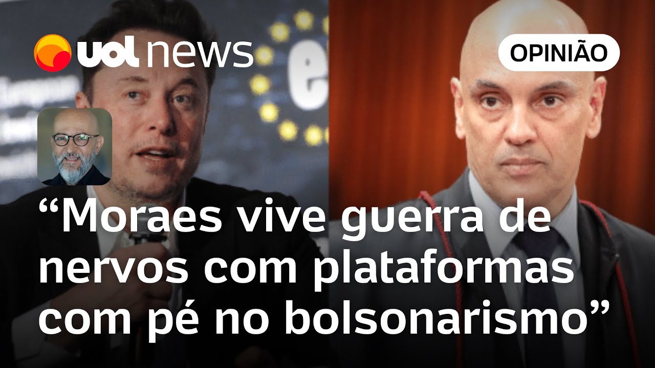 Moraes vive guerra de nervos com plataformas com pé no bolsonarismo, diz Josias