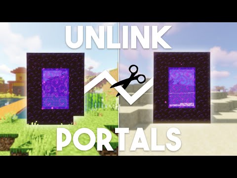 How to UNLINK Nether Portals in Minecraft