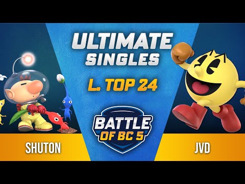 Shuton (Olimar) vs JDV (Pac-man) - Ultimate Singles Losers Top 24 - Battle of BC 5
