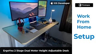 Setup Upgrade 🙌🏼 Ergonomic Table | iOS Developer | Timelapse