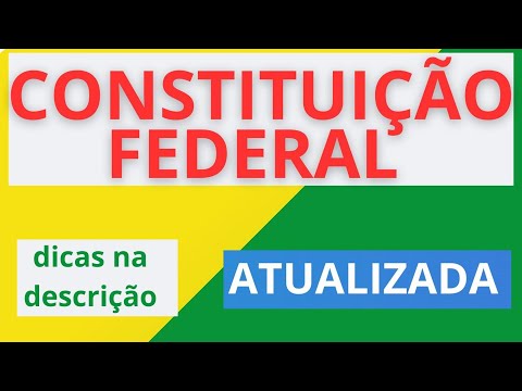 Constituiçao da Republica Federativa do Brasil CF88 em audio e legendada