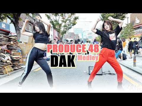 일본댄스팀 DAK (DAK) - PRODUCE 48 Medley Cover Dance @ 180909 홍대 거리공연 직캠 By SSoLEE