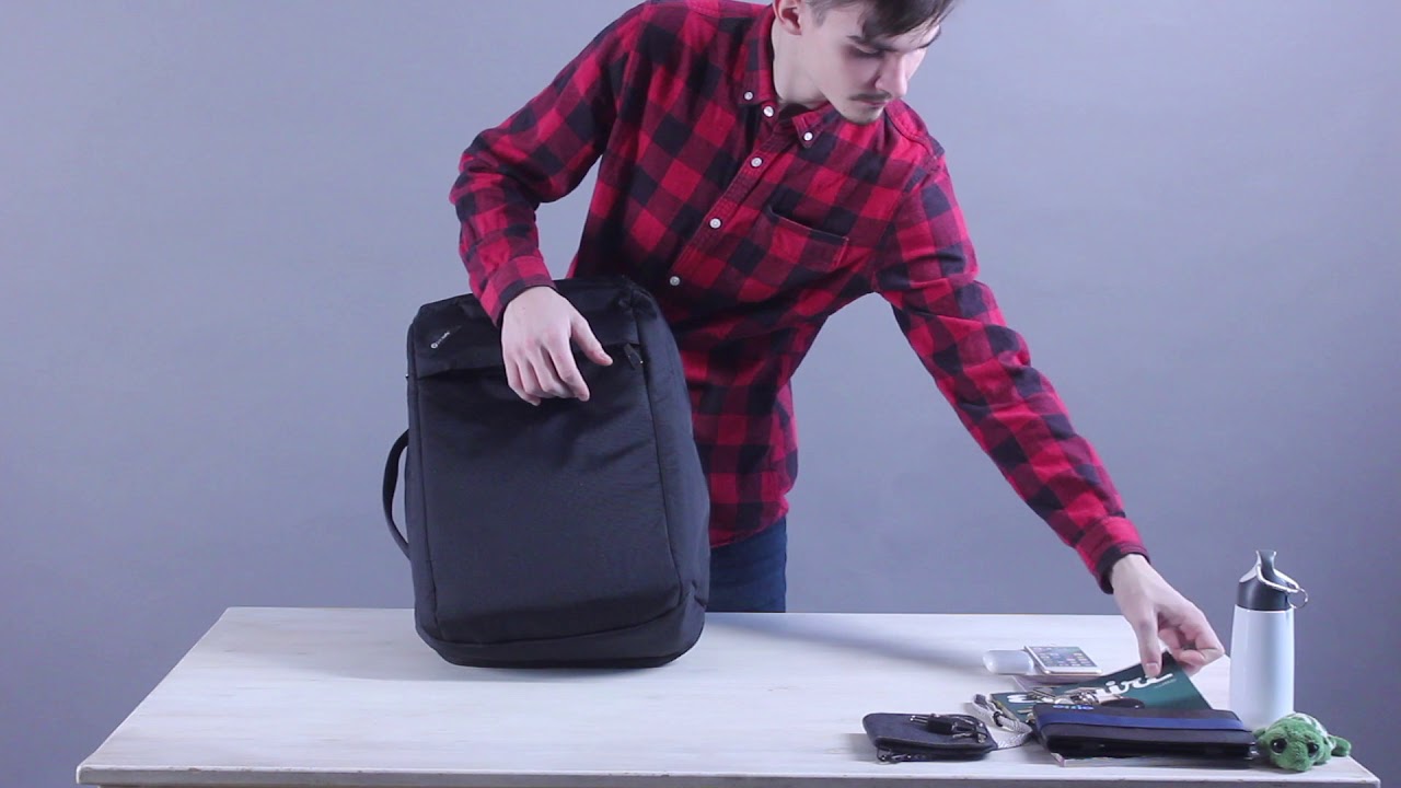 Рюкзак антивор Pacsafe Vibe 28, черная смола, 60303130