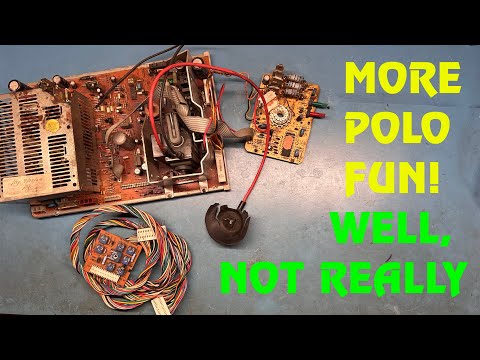 25" Hantarex Polo Arcade Monitor Repair - This Almost Defeated Me - Bad Caps, Bad Flyback, No Red