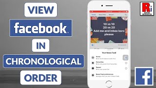 How to View Facebook Feed in Chronological Order on Mobile