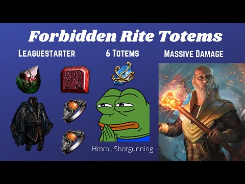 3.15 Forbidden Rite Totems Hierophant - First Build, First Banger. This Skill is Crazy