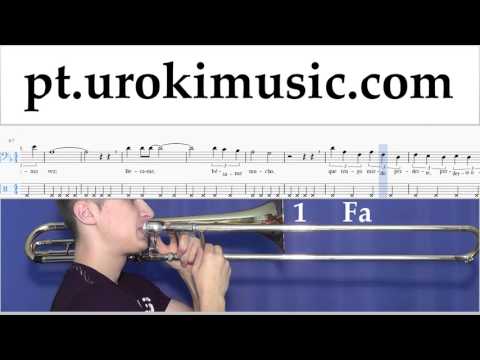 Aprender Trombone Besame Mucho Tablatura Parte#2 um-b372