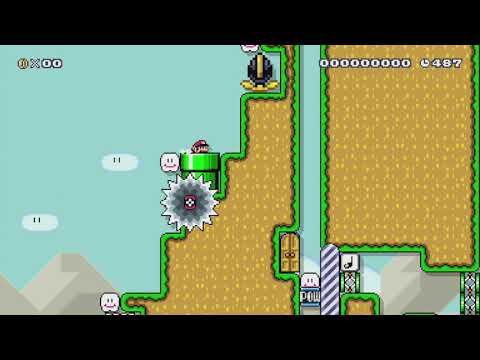 テクニック4TAS乗り by いざわくん - Super Mario Maker【Wii U】No Commentary 1bx