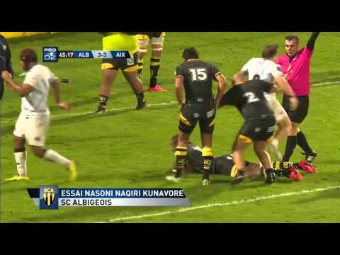 PROD2 – Top essais – J8 – Saison 2015/2016