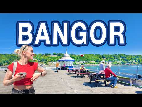 BANGOR | Full tour of AMAZING Seaside Holiday Town BANGOR North Wales | 4K Walking Tour