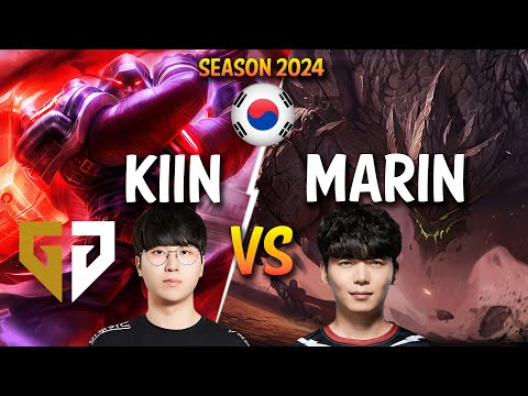 GEN Kiin JAYCE vs MaRin MALPHITE Top - Patch 14.4 KR Ranked CHALLENGER | lolrec