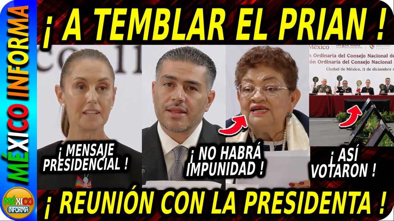 A TEMBLAR EL PRIAN. REUNIÓN EN PALACIO NACIONAL. MIRA LO QUE ACABA DE SUCEDER.