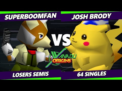 Xanadu Origins Losers Semis - SuPeRbOoMfAn (Fox) Vs. Josh Brody (Pikachu) Smash Bros - SSB64