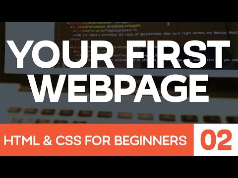 HTML and CSS for Beginners Part 2 Building your first web page