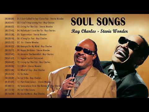 Ray Charles & Stevie Wonder Greatest Hits 2021😱Ray Charles & Stevie Wonder Soul Songs Of All Time