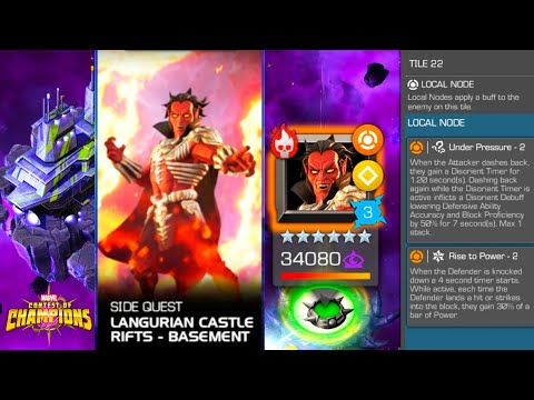 Boss Fight Mephisto Nodes Basement Chapter Langurian Castle Rifts - Side Quest Contest of Champions