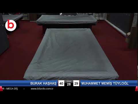 BURAK HAŞHAŞ & MUHAMMET MEMİŞ TÜYLOĞLU Bilardo Maçı - GOP BİLARDO - MEGA DİŞ CUP 2021-ÇEYREK FİNAL