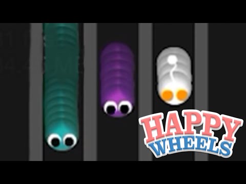 HAPPY WHEELS'DA SLİTHER.İO!! - Happy Wheels #13