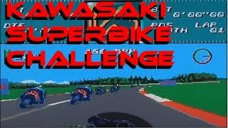 Kawasaki Superbike Challenge playing on the Mega Drive / Genesis