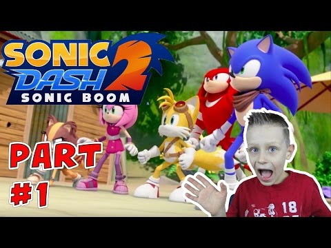 Playing Sonic Dash 2: Sonic Boom, having a blast 1st time playing and switching characters.