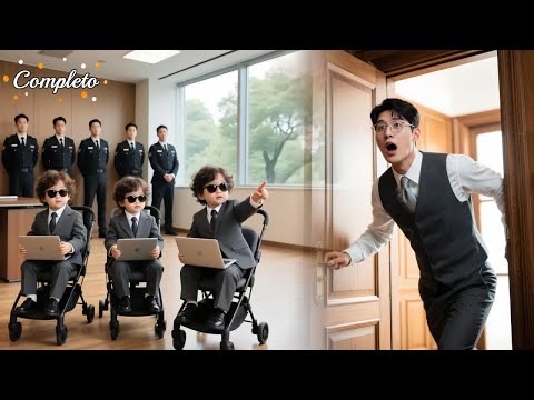 ¡CEO desapareció tras una noche loca! 6 años después,ve en oficina a 3 bebés hackers idénticos a él!