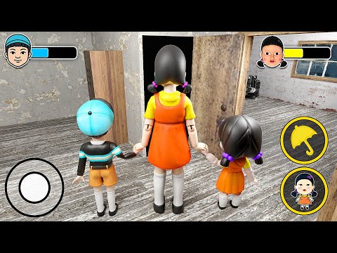 Playing as Squid Game Doll Family in Granny House