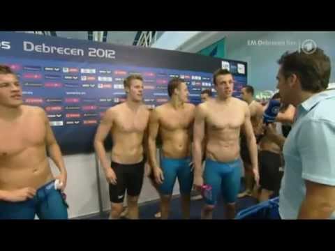 EM 2012 in Debrecen - 4 x 200m Freistil der Männer