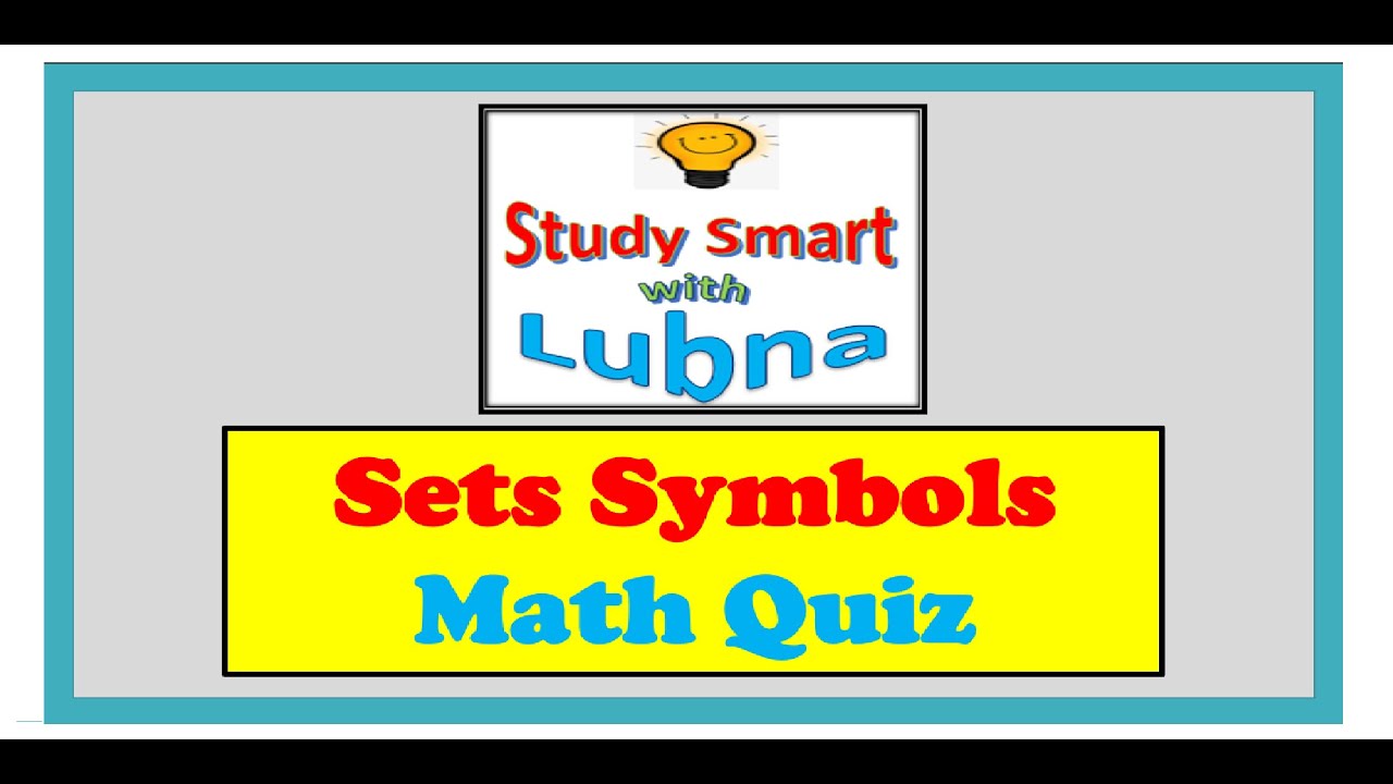 Sets symbols - Math Quiz