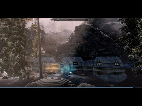 Snow Elf Hut - Skyrim/Special Edition House Mod