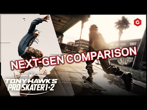 TONY HAWK PRO SKATER 1 AND 2 NEXT GEN UPGRADE COMPARISON (REMASTERED)
