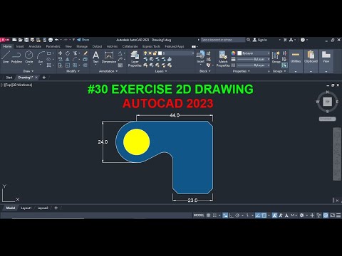 AutoCAD 2D exercise 1