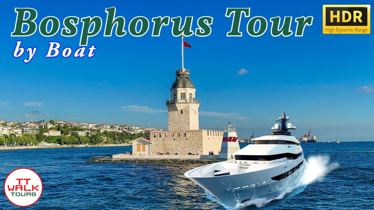 Bosphorus Tour by Boat, Istanbul | 4K HDR
