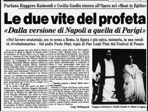 Mosè in Egitto, 1988, Roma.