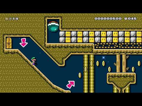 Buzzy Racing Speedrun [50s] by ZanderLVP 🍄 Super Mario Maker 2 #akm