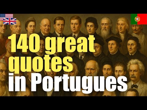 140 great quotes in Portugues | Passive listening | L2Language | with hiragana
