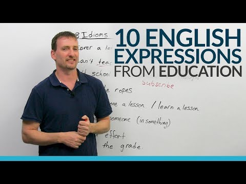 10 common English Idioms & Expressions from Education