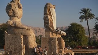 Los famosos Colosos de Memnon han sido restaurados en Egipto