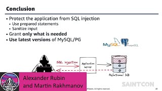 Alexander Rubin, Martin Rakhmanov - Pen-testing opensource databases (MySQL and PostgreSQL)