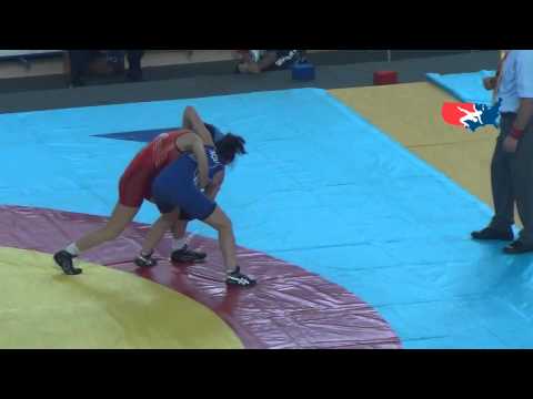 Cadet World W - Burduf (ROM) tech. fall Symington (USA), 46 kg