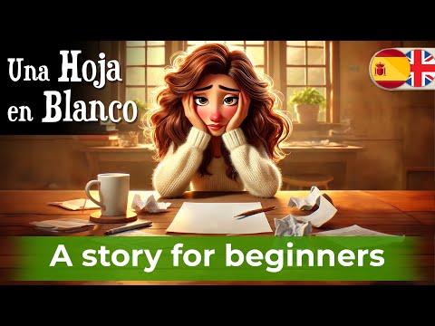 Let's Learn Spanish Easily with Simple Story (A blank page)