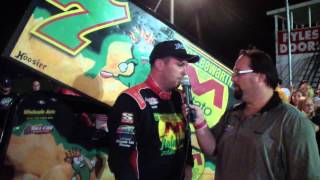 preview picture of video 'Port Royal Speedway 410 Sprint Car Victory Lane 7-13-13'