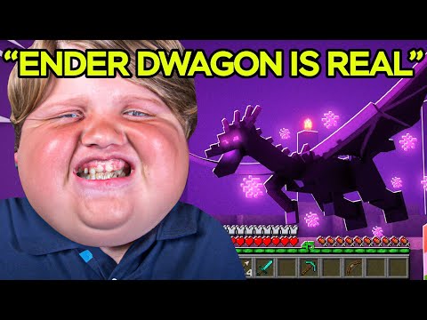 Shocking! Kid Believes Ender Dragon is Real