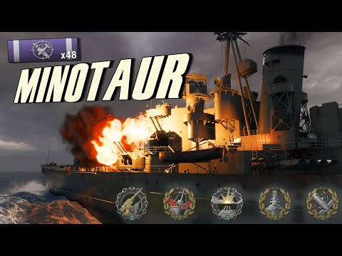 Minotaur can take on FDR - World of Warships