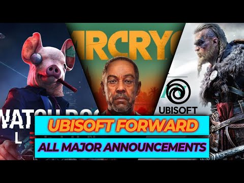 Ubisoft Forward Event | All Major Announcements | Assasins Creed Vallahalla | Far Cry 6 | WD Legion