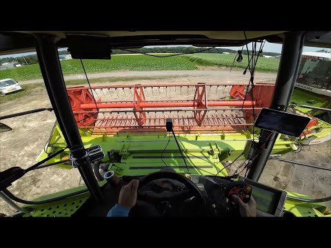 【Cab View】Combine Harvester CLAAS LEXION 540 . LEXION 440 , NewHoland TX67 | Move in Garage【4K】