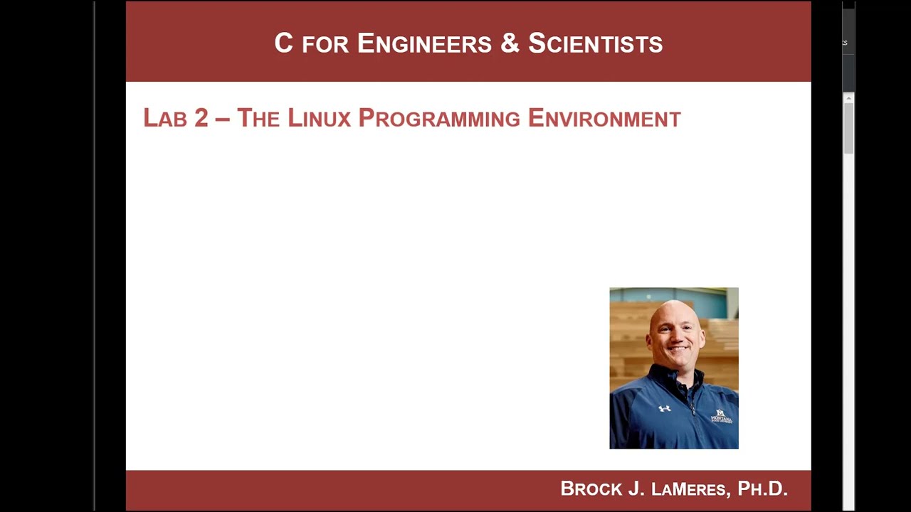 CSCI 109: Lab 2 Overview - The Linux Programming Environment
