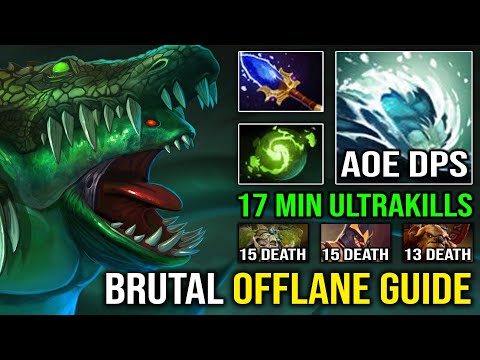 NEW PRO OFFLANE GUIDE 17Min Ultrakills AoE Aghanim Gush with Refresher Ravage Tidehunter Dota 2